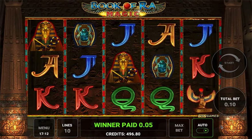 Top 10 Egypt Slots Book of Ra Magic